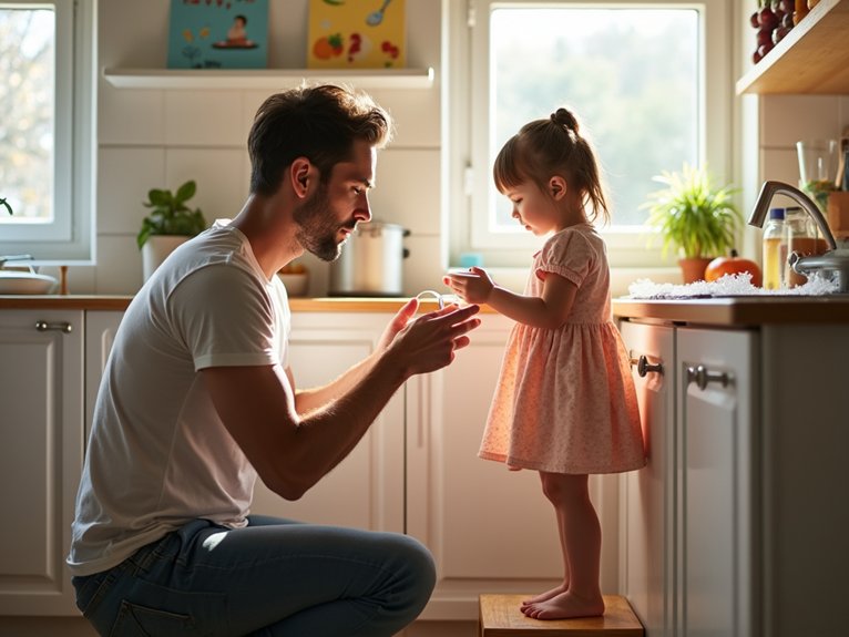 encourage household task involvement