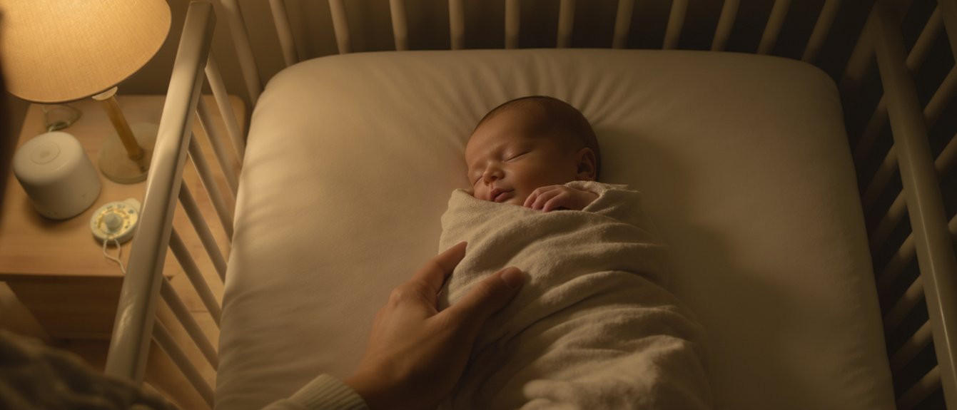 saugus miegojimas ant nugaros šalia lovos rutinos