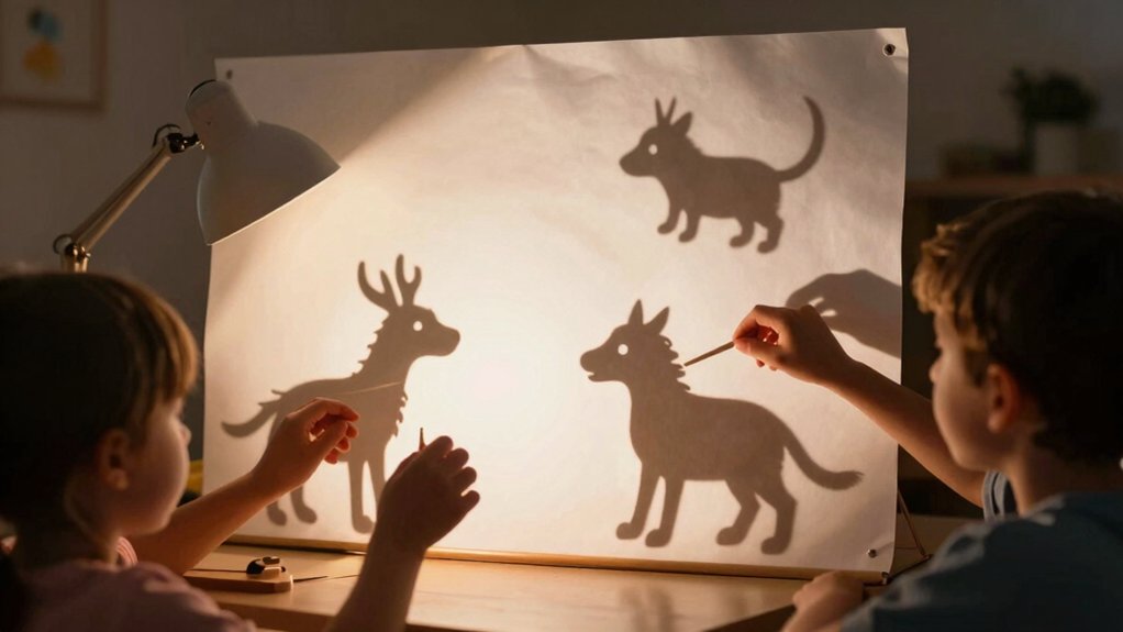Šešėlių teatras vaikams: kaip žaisti su šviesa ir šešėliais