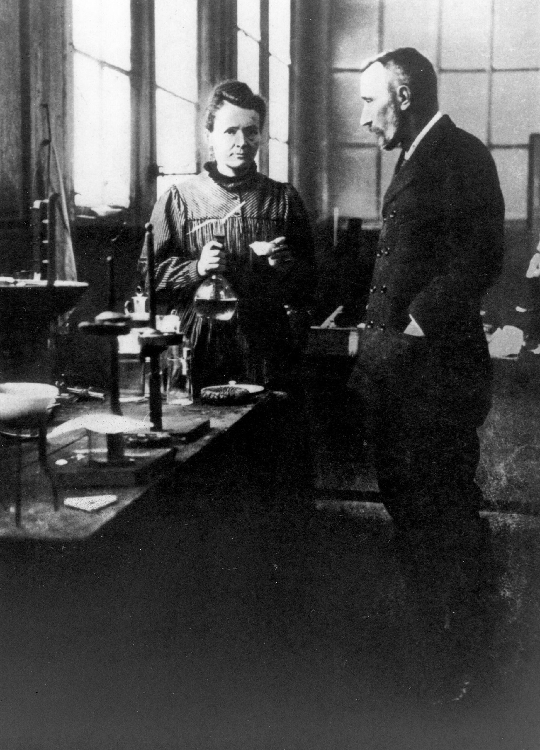 Marie Curie laboratorijoje